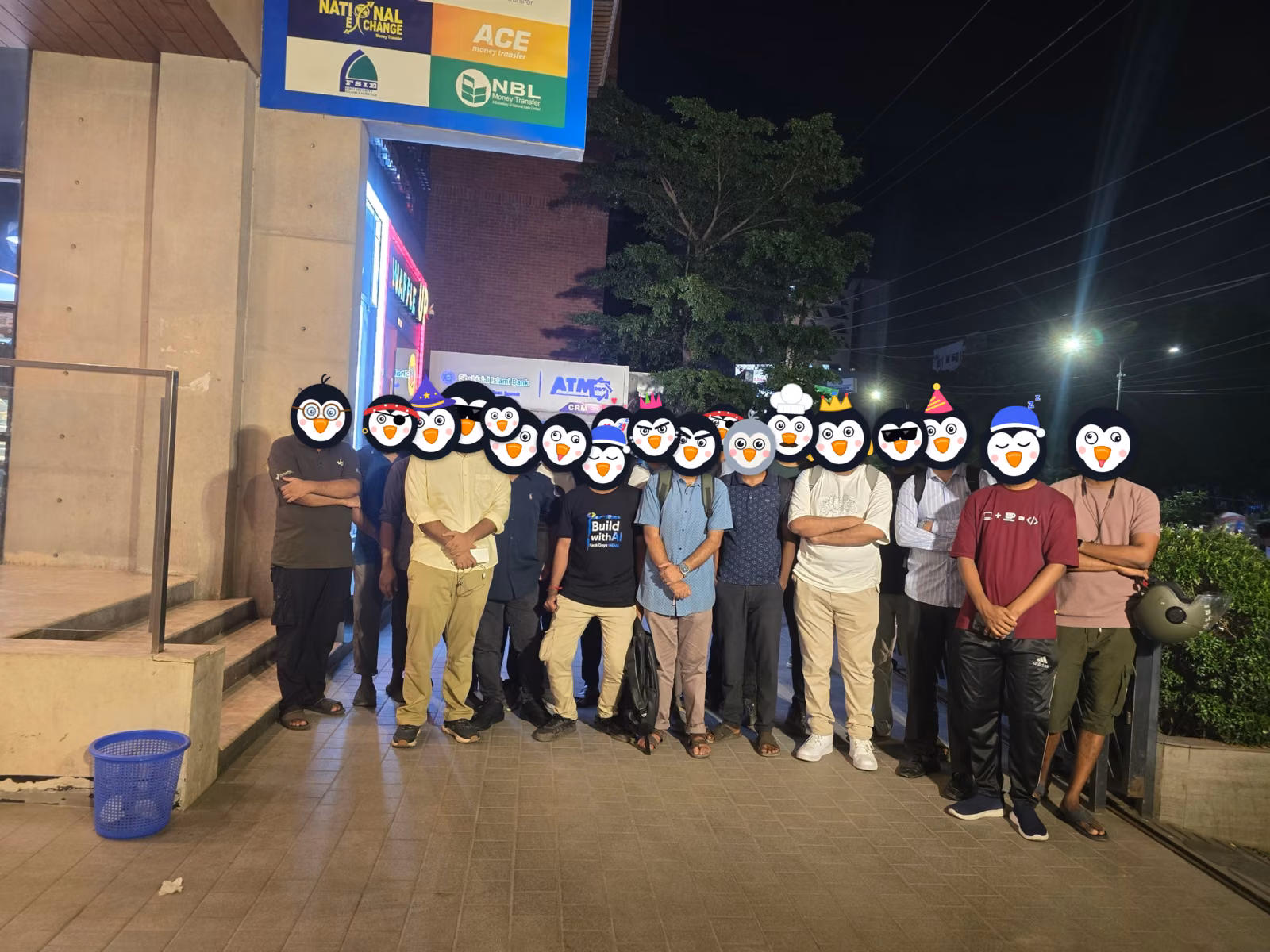 The Penguins Club members gathered in Dhaka for Software Freedom Day